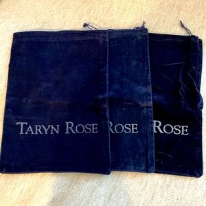 Taryn Rose shoe dust bags, sueded texture